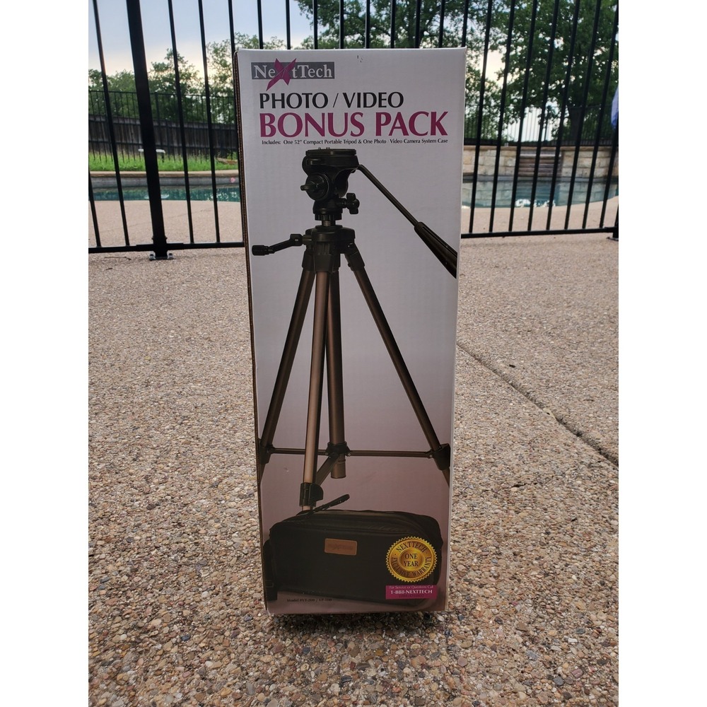 NexxTech VT-200 Tripod 52" Adjustable Camera Video Tripod w/Panhead Tripod Only!